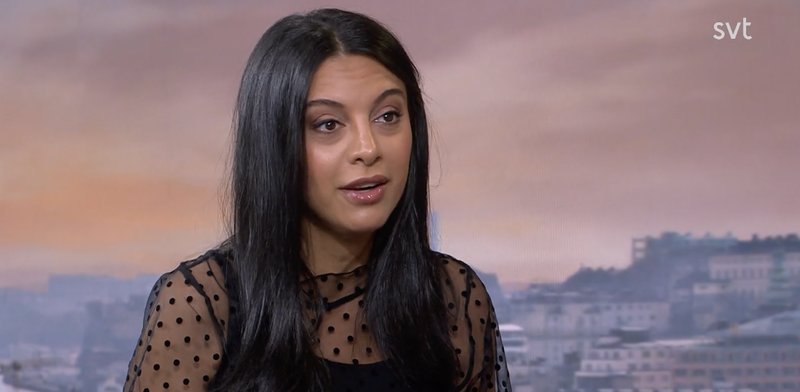 Dona Hariri i SVT 2023. Foto: Skärmavbild SVT Morgonstudion Dona Hariri i SVT 2023. Foto: Skärmavbild SVT Morgonstudion